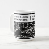 Sensibilisierung für Luftverschmutzung Moderne, tr Kaffeetasse (Vorderseite Links)