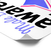 Sensibilisierung für männlichen Brustkrebs 5 Poster (Ecke)