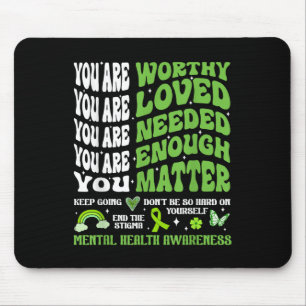 Sensibilisierung für psychische Gesundheit Motivie Mousepad