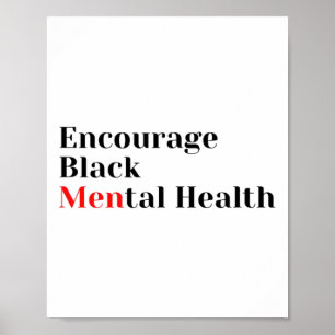 Sensibilisierung für psychische Gesundheit Poster