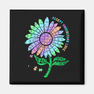 Sensibilisierung für psychische Gesundheit Puzzle Magnet