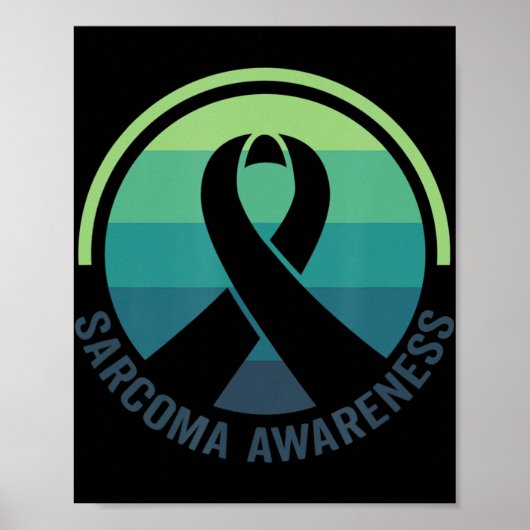 Sensibilisierung für Sarcoma-Krebs Poster (Vorne)
