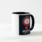 Sensibilisierung für Sepsis ist die wichtigste Tas Tasse (VorderseiteRechts)