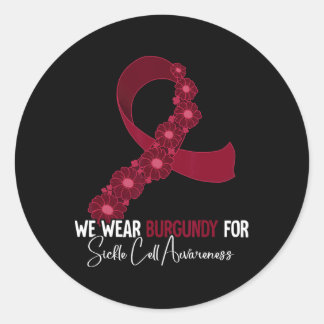 Sensibilisierung für Sichelzellen 19 Runder Aufkleber