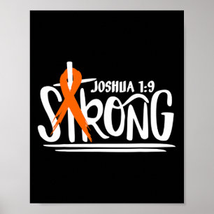 Sensibilisierung für starke Leukämie Kreuz Christl Poster