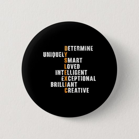 Sensibilisierung für Störungen Lernen Behinderung  Button (Vorderseite)