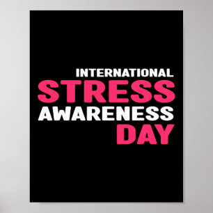 Sensibilisierung für Stress - Internationales Bewu Poster