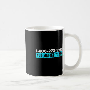 Sensibilisierung für Suizid Hotline-Nummern zur Pr Kaffeetasse