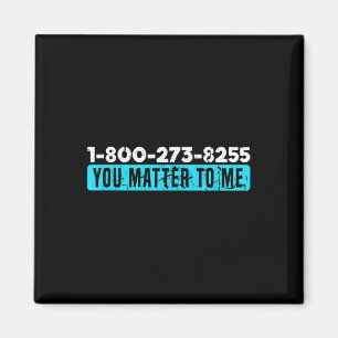 Sensibilisierung für Suizid Hotline-Nummern zur Pr Magnet