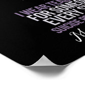 Sensibilisierung für Suizidprävention - gemeinsam Poster (Ecke)