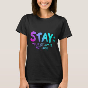 Sensibilisierung für Suizidprävention Geschenk Aqu T-Shirt