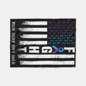 Sensibilisierung für Suizidprävention - Kampf Amer Fleecedecke (Vorderseite (Horizontal))