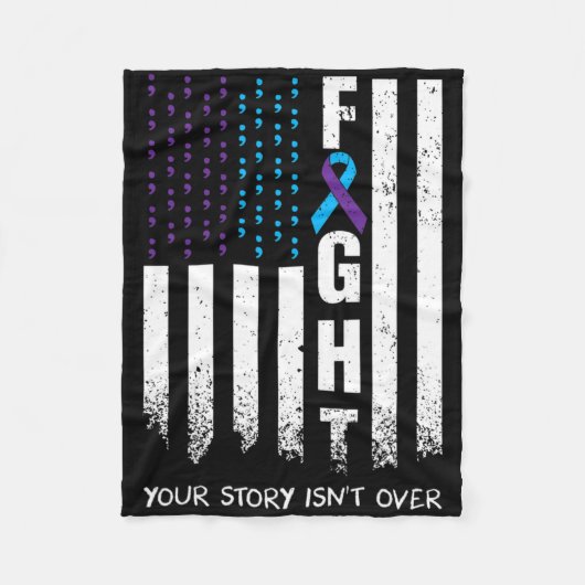 Sensibilisierung für Suizidprävention - Kampf Amer Fleecedecke (Vorderseite)