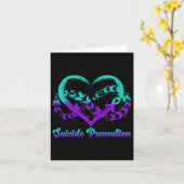 Sensibilisierung für Suizidprävention Karte (Gelbe Blume)