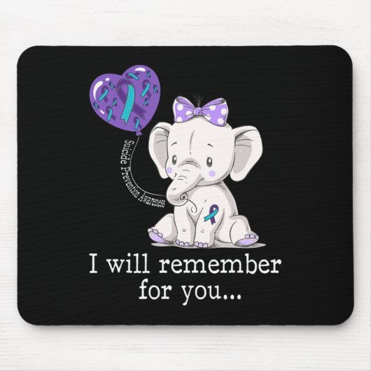 Sensibilisierung für Suizidprävention Mousepad (Vorne)