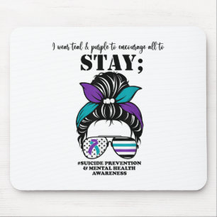 Sensibilisierung für Suizidprävention Psychische G Mousepad