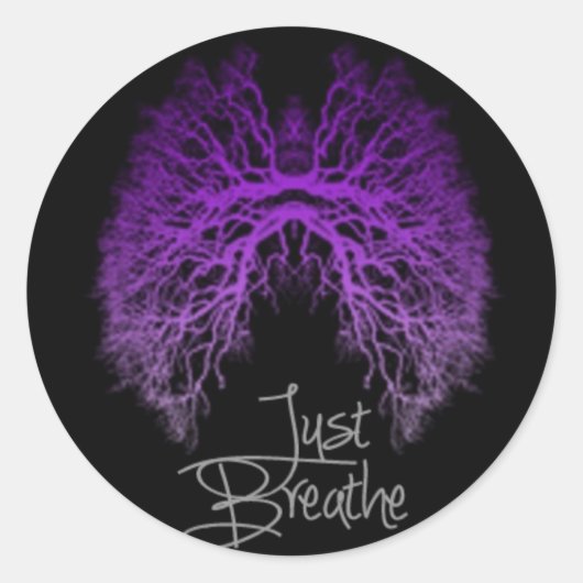 Sensibilisierung für zystische Fibrose Runder Aufkleber (Vorderseite)