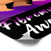 Sensibilisierung Lila Frauen Unterstützung 1 Poster (Ecke)