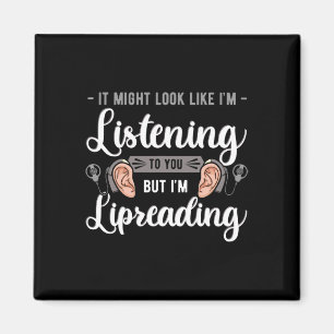 Sensibilisierung Lip Reading Hörhilfe Implantat As Magnet