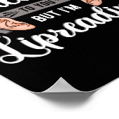 Sensibilisierung Lip Reading Hörhilfe Implantat As Poster (Ecke)