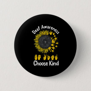Sensibilisierung Sonnenblumen Kind Gelbe Schleife Button