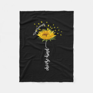 Sensibilisierung Sonnenblumen Kind Gelbe Schleife Fleecedecke