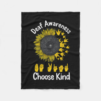 Sensibilisierung Sonnenblumen Kind Gelbe Schleife Fleecedecke