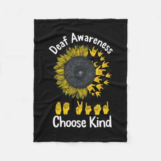 Sensibilisierung Sonnenblumen Kind Gelbe Schleife Fleecedecke (Vorderseite)