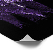 Sensibilisierung und Geschenke Lila Elefanten Poster (Ecke)