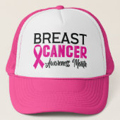 Sensibilisierung/Unterstützung für Brustkrebs Truckerkappe (Vorderseite)