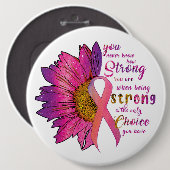 Sensibilisierung/Unterstützung für Krebs Button (Vorne & Hinten)