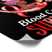 Sensibilisierungsabteilung für Mädchenblutkrebs Poster (Ecke)