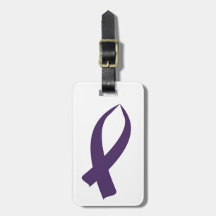 Sensibilisierungsband (Lila) Gepäckanhänger