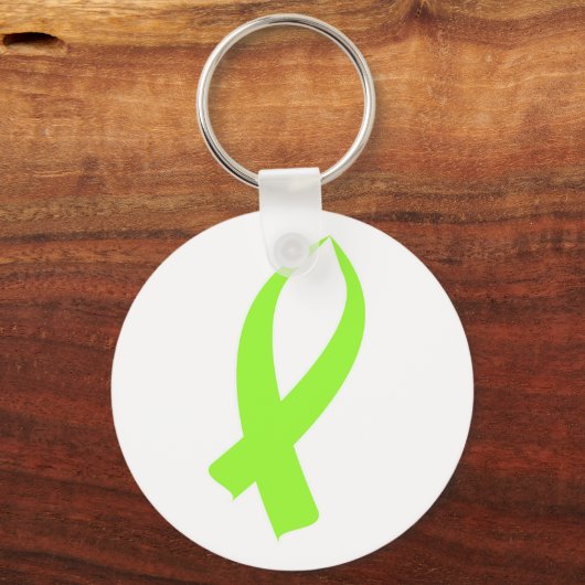 Sensibilisierungsband (Limettengrün) Schlüsselanhänger (Vorderseite)