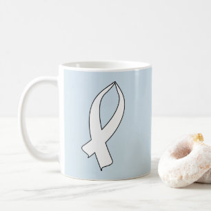 Sensibilisierungsband (weiß) kaffeetasse