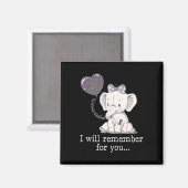 SensibilisierungsElefant Magnet (Vorderseite/Rückseite)