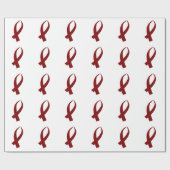 Sensibilisierungskampagne (Burgund) Geschenkpapier (Flach)