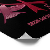 Sensibilisierungskampagne für Aneurysma Poster (Ecke)