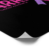 Sensibilisierungskampagne für Krebs Poster (Ecke)