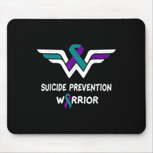 Sensibilisierungskampagne für Suizidverhütung Lila Mousepad