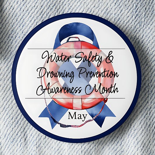 Sensibilisierungskampagne für Wassersicherheit und Button