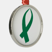 Sensibilisierungskampagne (grün) ornament aus metall (Rechts)