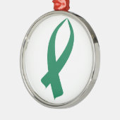 Sensibilisierungskampagne (grün) ornament aus metall (Links)