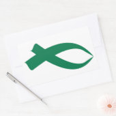 Sensibilisierungskampagne (grün) rechteckiger aufkleber (Umschlag)