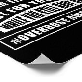 Sensibilisierungskampfflugzeug für Suchtverhalten Poster (Ecke)