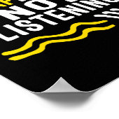 Sensibilisierungsmonat definitiv nicht hören Asl L Poster (Ecke)