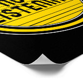 Sensibilisierungsmonat definitiv nicht hören Asl L Poster (Ecke)