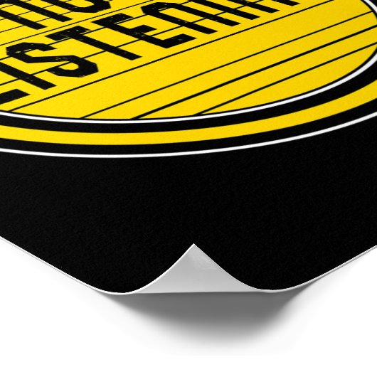 Sensibilisierungsmonat definitiv nicht hören Asl L Poster (Ecke)