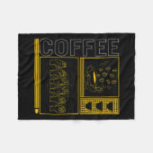 Sensibilisierungsmonat Kaffeebecher Lover Trendy L Fleecedecke (Vorderseite (Horizontal))