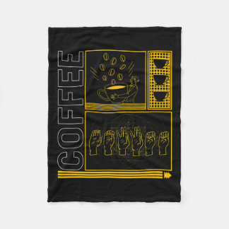 Sensibilisierungsmonat Kaffeebecher Lover Trendy L Fleecedecke